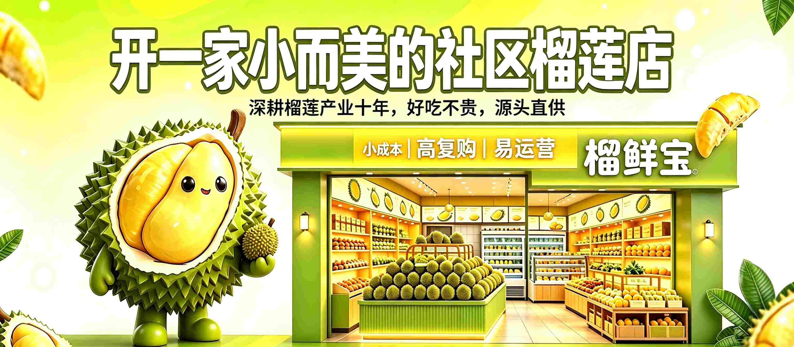 榴鲜宝榴莲专营店招商首页横幅